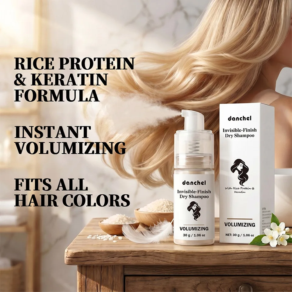 30g Protein No-rinse Hair Volumizing Powder Oil Control Fluffy Bangs Lazy Dry Hair Powder
