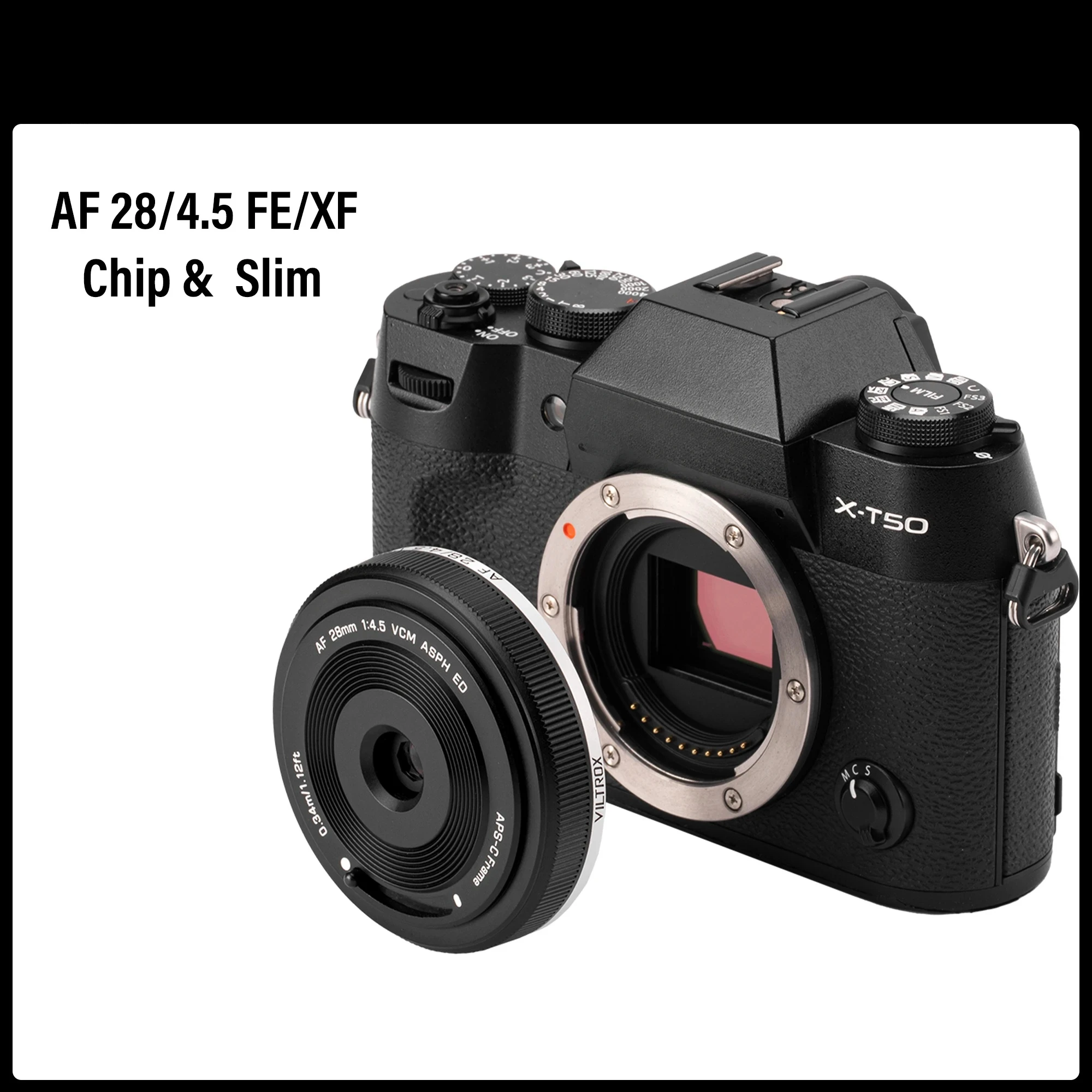 AF 28Mm F4.5 Chip Autofocus Full Frame Camera Lens Retro Slim For Fujifilm X Sony E Nikon Z Mount Micro single camera hanging