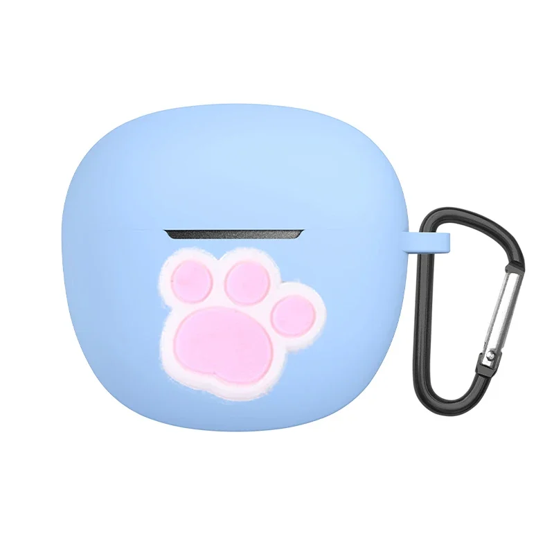 الكرتون ل QCY HT03 TWS حافظة مضحك الكلب القط/زهرة سيليكون سماعة لاسلكية تعمل بالبلوتوث سماعات غطاء ل qcyht03 حماية