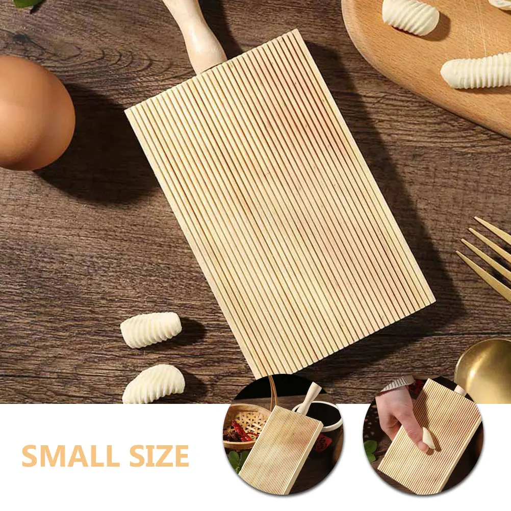 

Pasta Board Wood Ergonomic Handle Small Space Saving Home Gnocchi Maker Kitchen Tools Pasta Maker