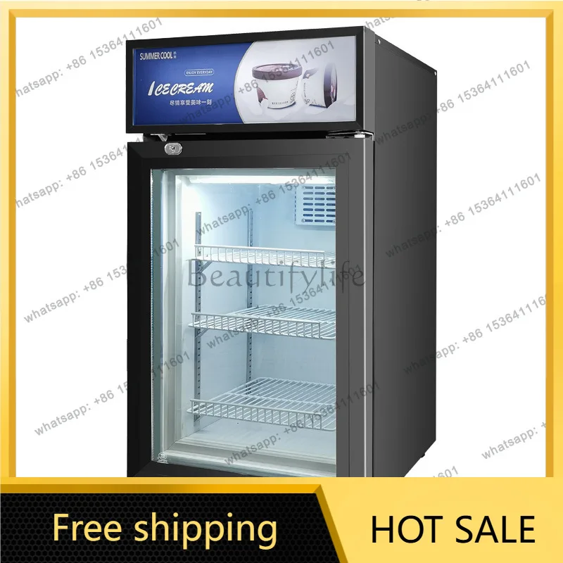 Vertical ice cream display cabinet ice cream box ice cream freezer refrigerated refrigerator