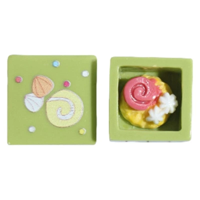 F68B Telefon Back Shell Hülle DIY Dekoration 3D Cake Box Model Ornament für Telefonabdeckung