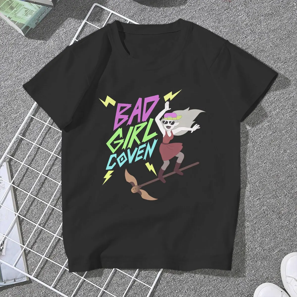 Bad Girl Coven Cute Girls Women T-Shirt Amphibia Blusas Harajuku Casual Short Sleeve Vintage Tops