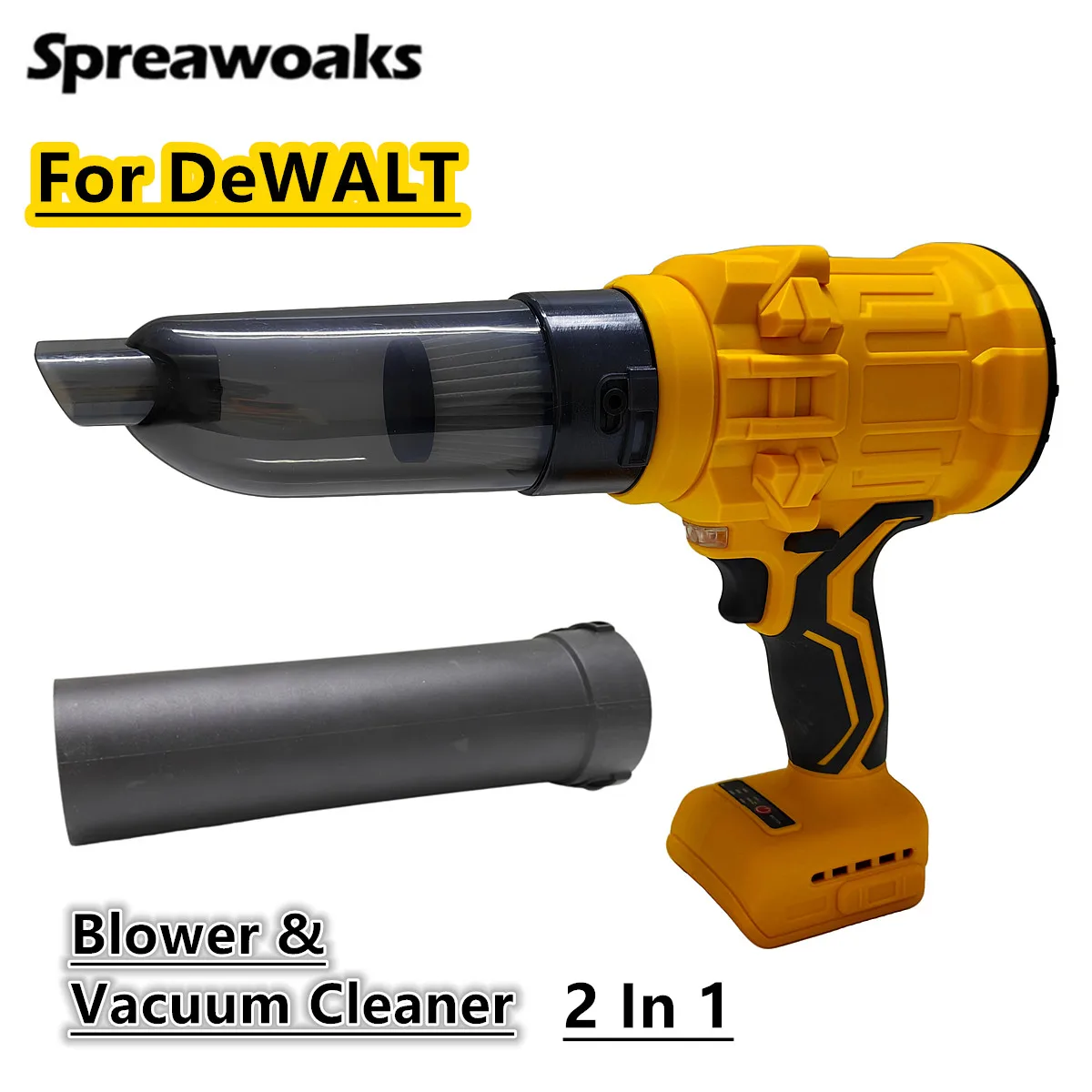 

2-in-1 Electric Vacuum Cleaner & Air Blower Brushless High-power Car Home Cleaner Duster Cordless Tool For DEWALT 20V Battery