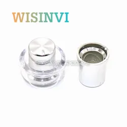 5PCS 15MM Swirl marks plating knok Potentiometer Knob Audio volume adjustment knok cap with lamp cup