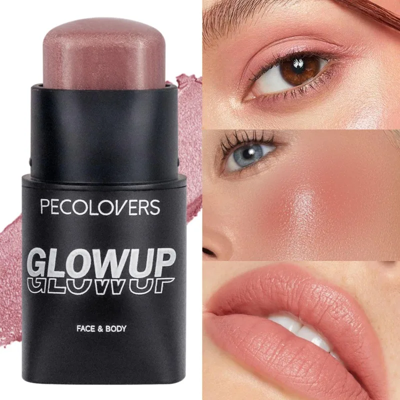 Bâton de maquillage multifonctionnel 1 pièce, Blush pour le visage, sélection multicolore, imperméable et résistant à la sueur, cosmétiques pour le visage