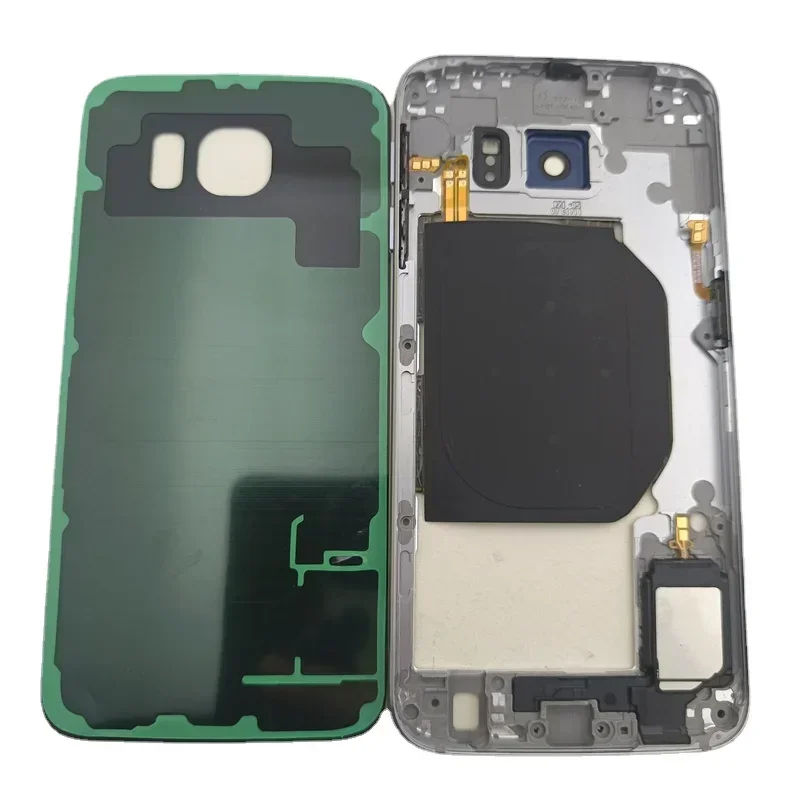 Full Housing for Samsung Galaxy S6 G920 Middle Frame Bezel Plate Chassis Housing + Battery Cover