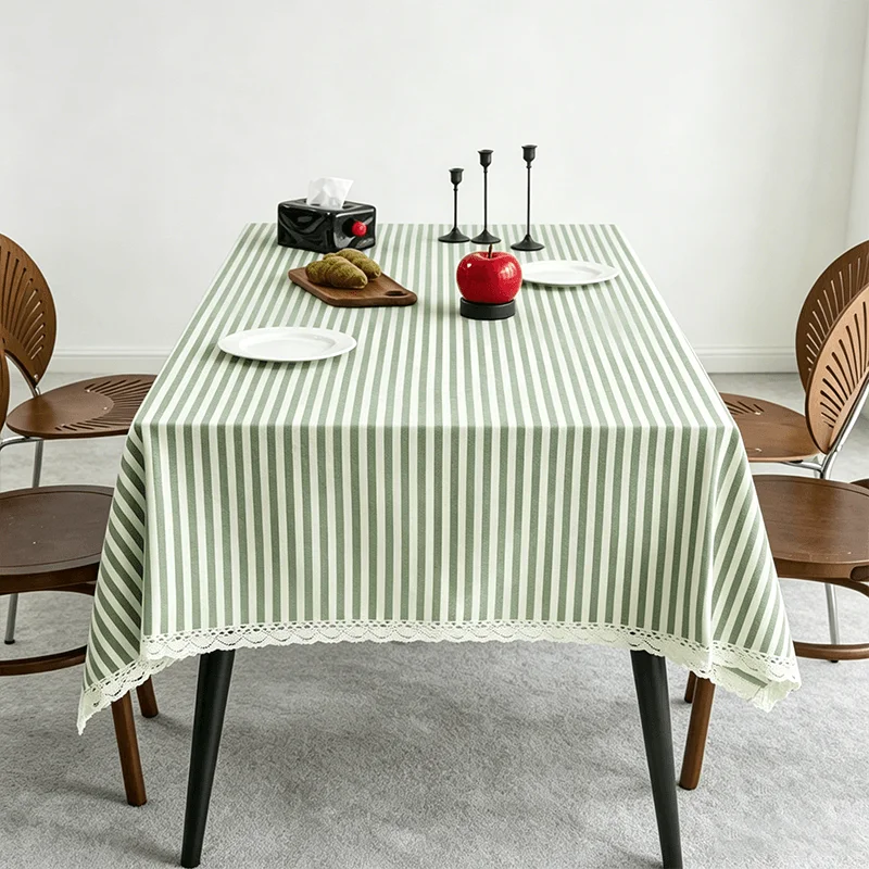 European Style Fresh Checkered Tablecloth For Kitchen, Wedding, And Holiday Dining Table Decoration