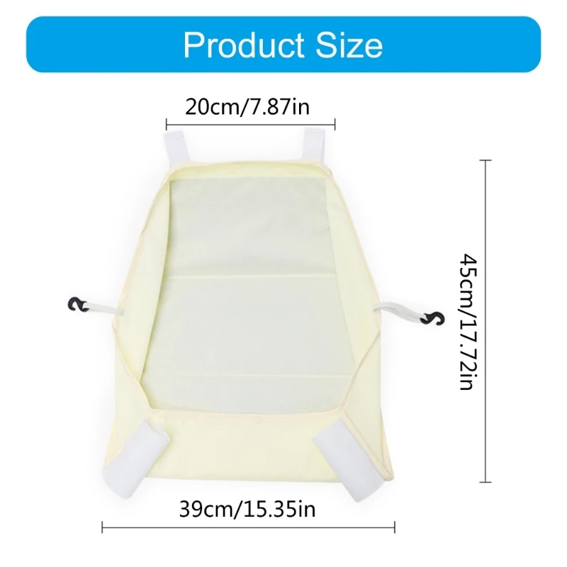 F62D Large Pram Basket Baby Carriage Pram Storage Bag for Toy Bottles & Diapers