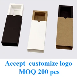 20 pcs Large Gift Box With Lid Paper Boxes For Packaging Small Carton box Kraft Box Soap Packing Black White gift box packaging