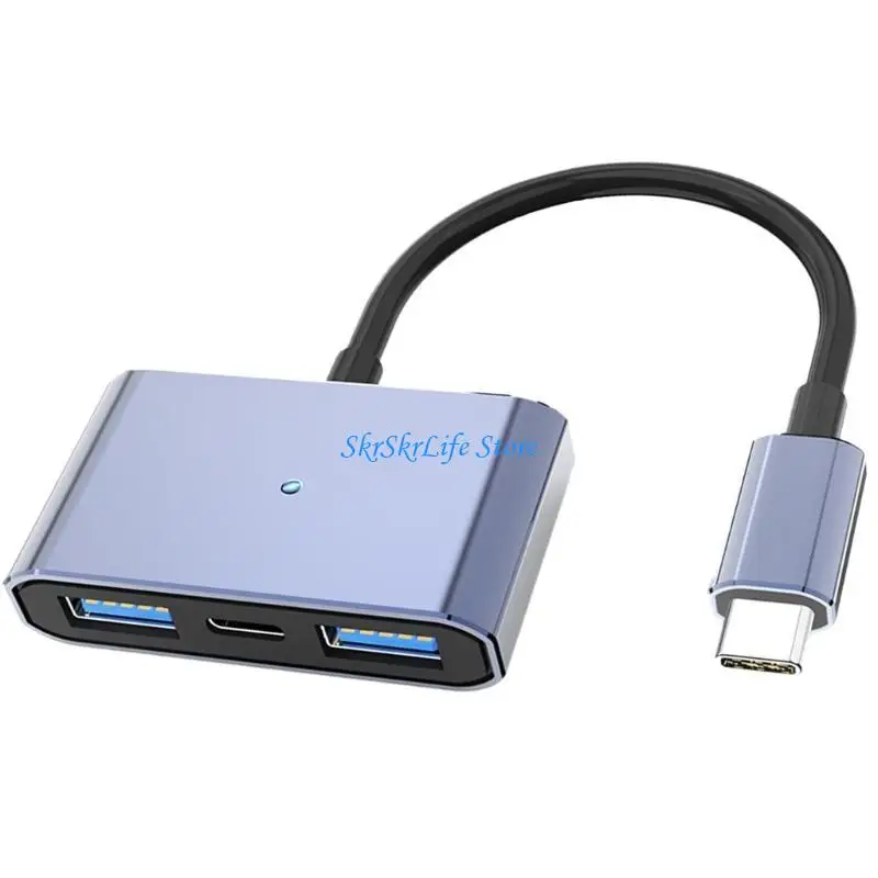 E65E 3-in-1 /2-in-1 Type C Converters Cable Lightweight Memory Card Reader Adapter