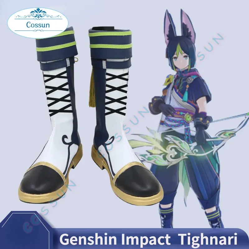 

Genshin Impact Tignari обувь для косплея Хэллоуин карнавальный наряд для вечеринки женская обувь для косплея в стиле аниме для ролевых игр