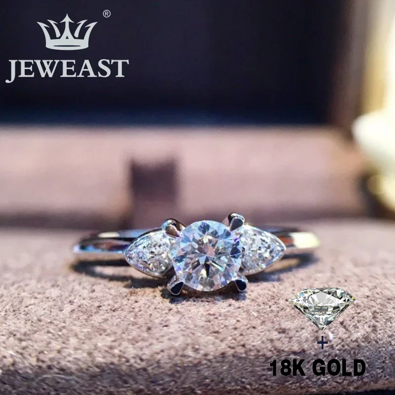 

Natural Diamond 18K Gold Pure Gold Ring Beautiful Gemstone Ring Good Upscale Trendy Classic Party Fine Jewelry Hot Sell New 2025
