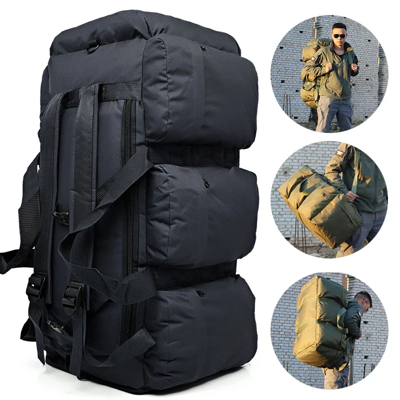 Super Large Men Outdoor Shoulder Bag Big Capacity Travel Luggage Handbag Camping Backpack Tent Canopy Storage