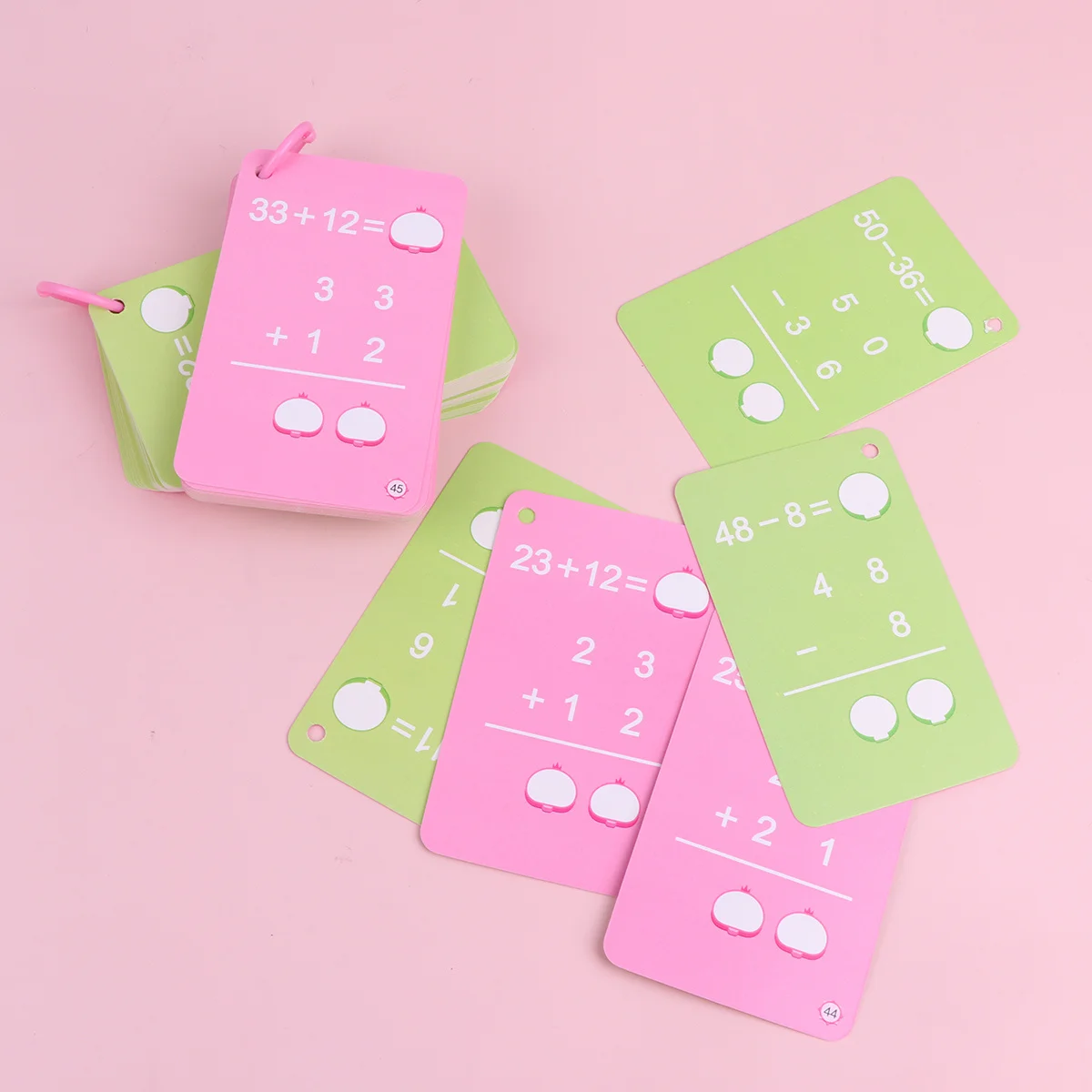 

1 Set Oral Calculation Math Flash Cards Educational Tools for Kids Early Learning Addition Subtraction Multiplication Division