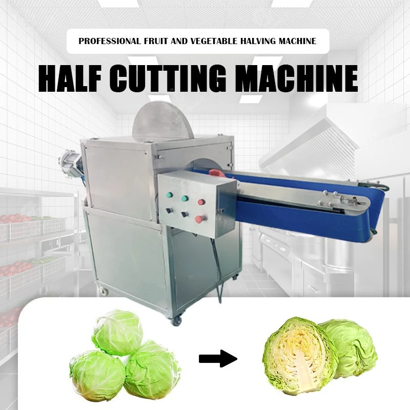 Multi Function Fruit Vegetable Splitting Quartering Machine Automatic Halving Cutter For Winter Melon Cabbage Pumpkin Commercial