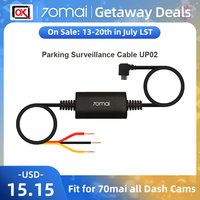 70mai Parking Monitoring Cable Hardware Kit UP02 For 70mai Dash Cam DVR 4K A800S A500S D06 D07 D10 M300 Low Battery Protection