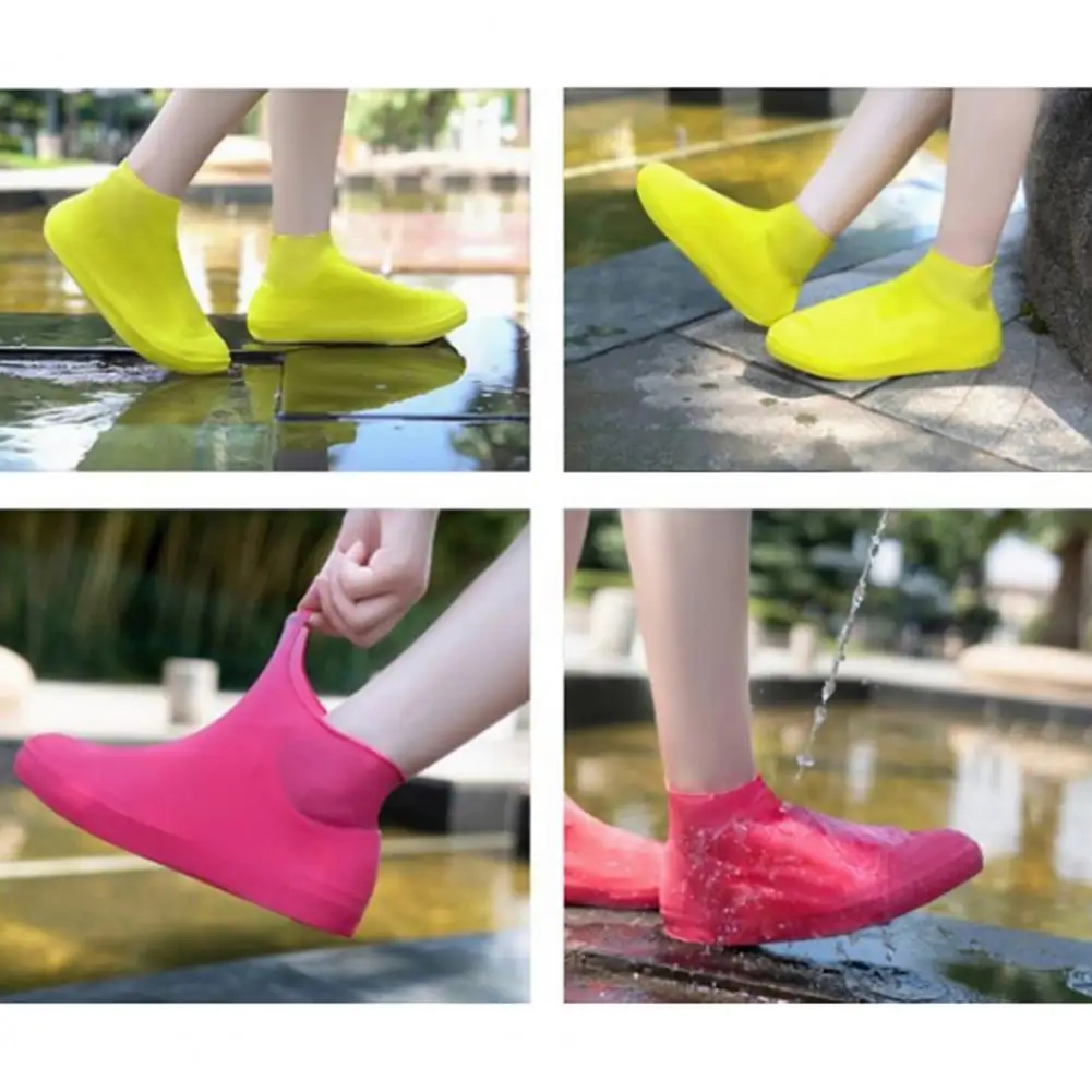 Silicone Shoe Covers Waterproof Unisex Rain Boots Covers for Outdoor Anti skid Leakproof Quick drying Shoe for Rainy