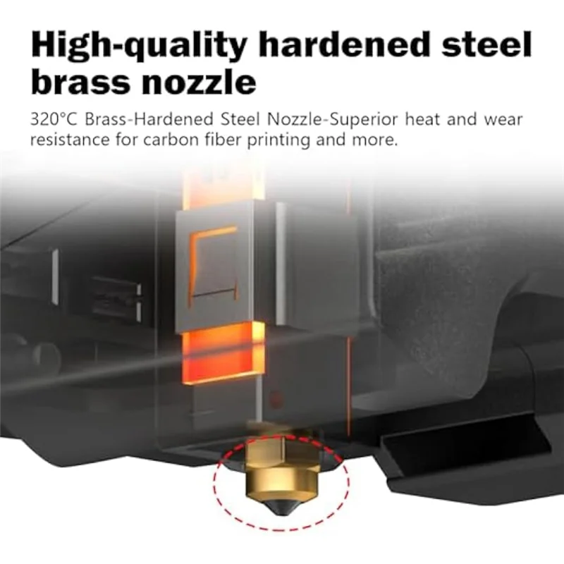 

AT93-комплект Hotend для латунного сопла из углеродистой закаленной стали Centauri 0,4 мм в комплект входит 1 силиконовый чехол и 3 дополнительных сопла