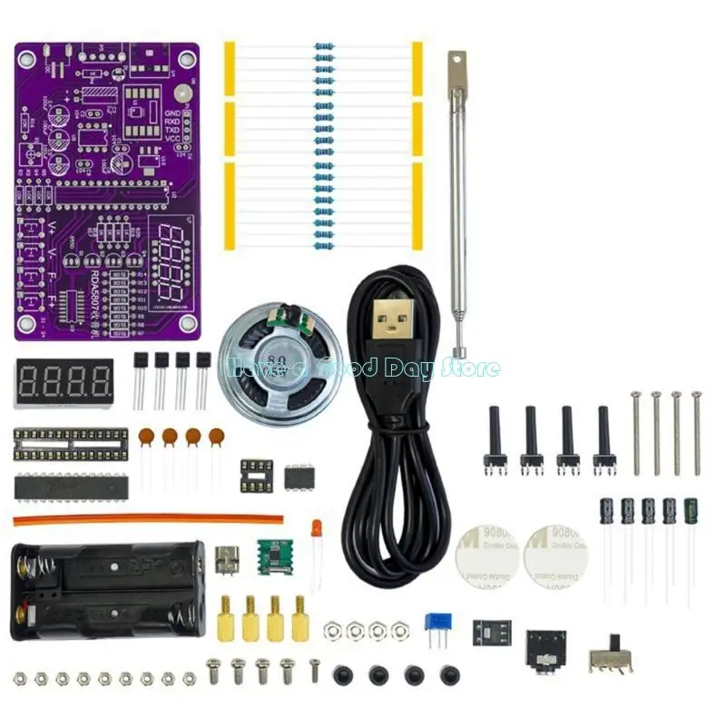 462D Adjustable Antennae FM Radio Electronics For Hobbyists Radio Assembly And Clear Reception