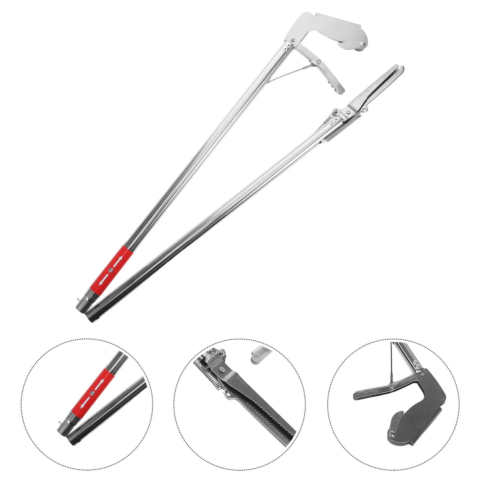 

Long Reach Snake Grabber Tool Stainless Steel Foldable Tongs Heavy Duty for Crabs Fish and Outdoor Animal Handling
