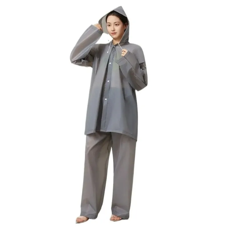 Lightweight Raincoat Set Windproof Strengthen Buttons Split Raincoat Adjustable Full Coverage Rain Cover Cycling