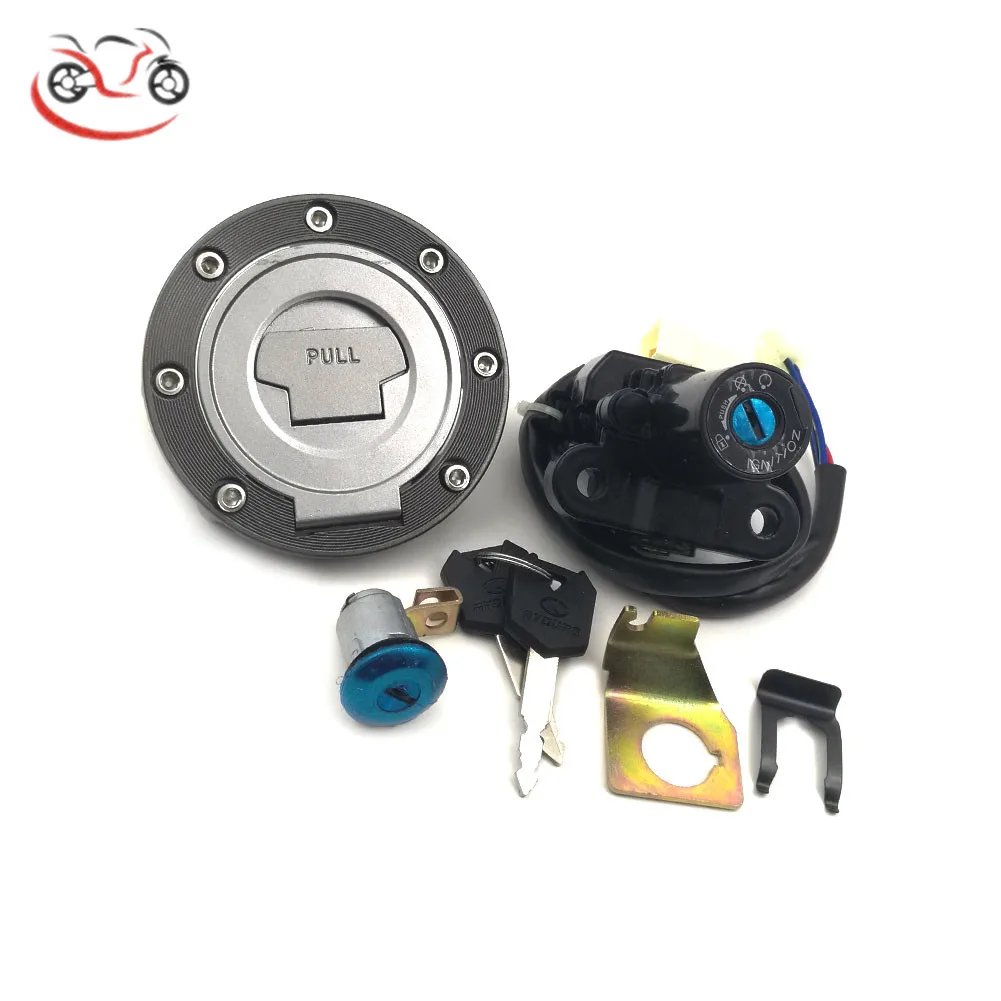 Ignition Switch Fuel Gas Cap Seat Lock Key Set For Yamaha YZF-R1 2004-2013 R6 2004-2011 FJR1300 2001-2005 FZ6