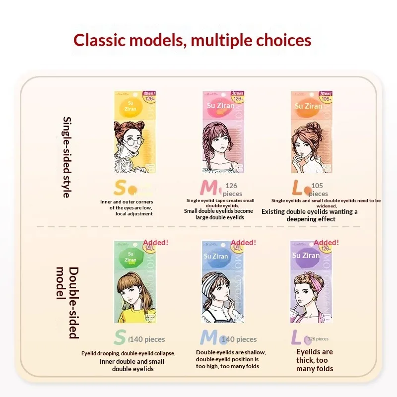 شريط جفن غير مرئي من MOTONOZEN، ملصقات جفن مزدوجة للعيون المنوية/العيون المقلدة، مقاومة للماء والعرق، رقع الجفن #2