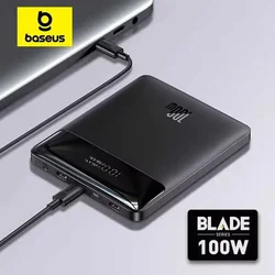 Baseus 100W 20000mAh Power Bank PD carga rápida Powerbank cargador de batería externo portátil para Macbook portátil