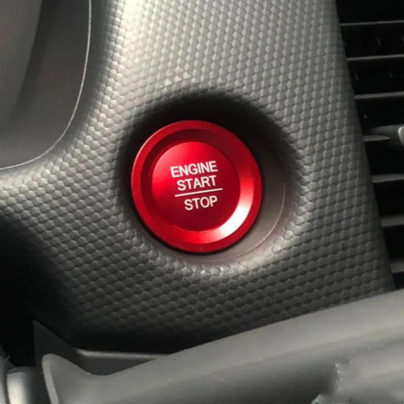 

Car Engine Start One Click Push Start Button Cover Trim Auto Interior Accessories For Honda Fit Jazz 2020-2024
