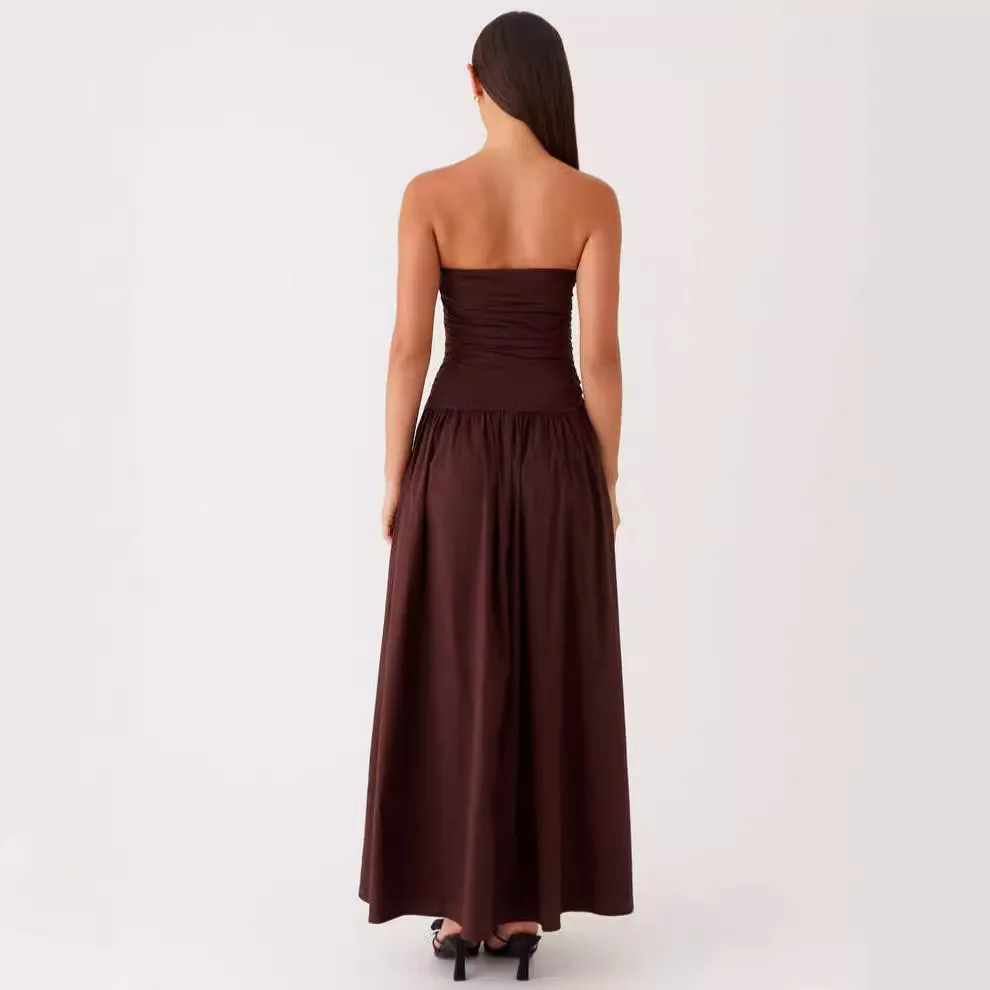 Elegant One Shoulder Sexy Bodycon Pleated Evening Dress Women Summer Party Formal Long Maxi Dress