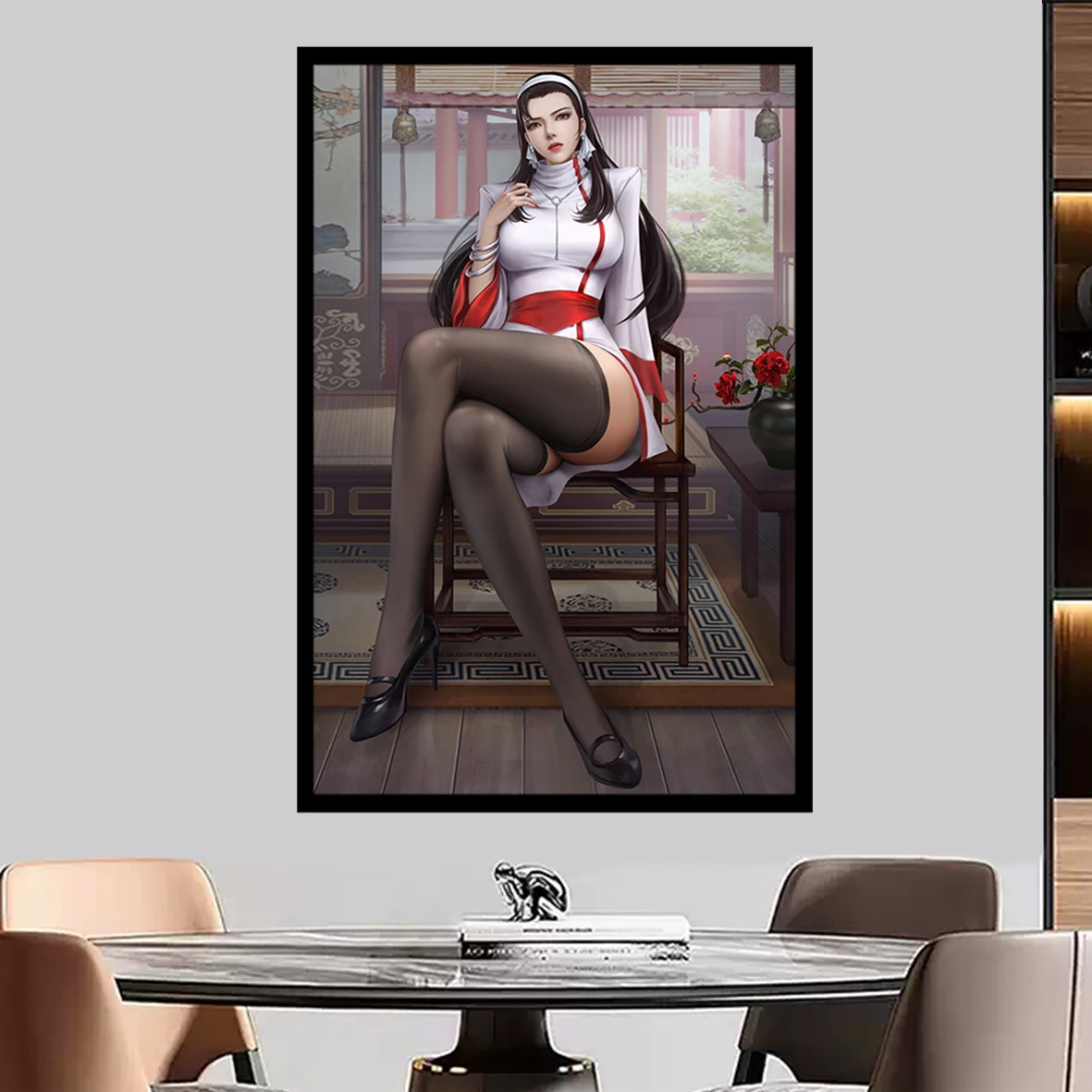 Chizuru Kagura sexy HD Canvas Poster かぐら SNK KOF large wall art decorative painting Home Decor Painting Custom size