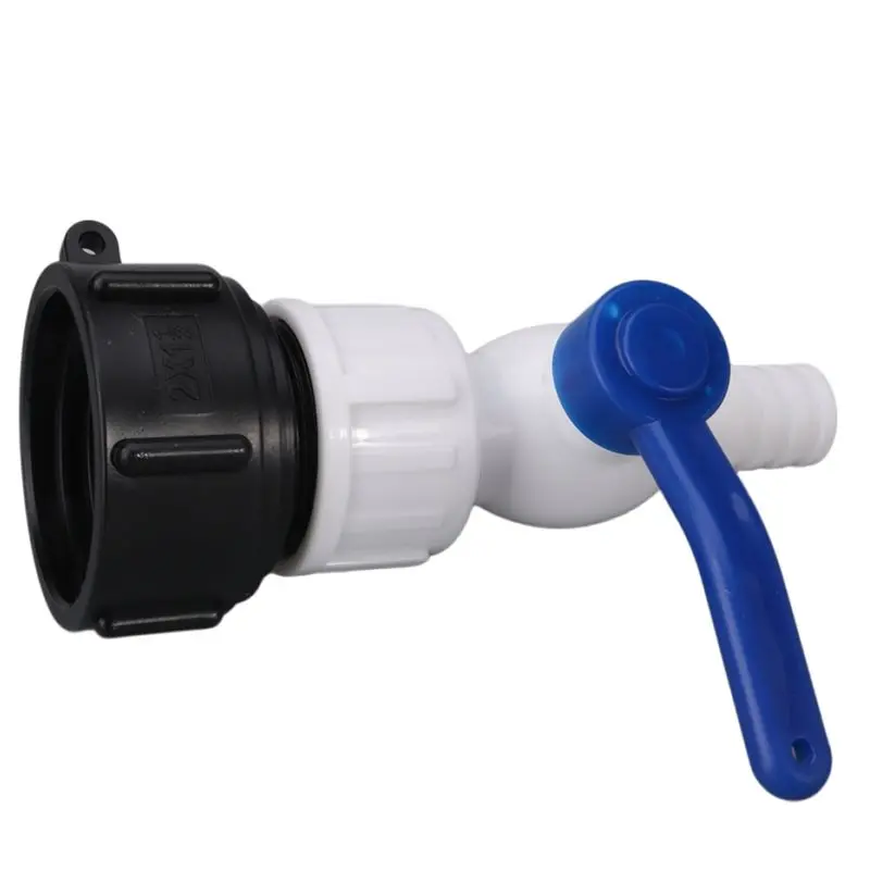 AB46-S100X8 Coarse Thread Tank Adapter Water Valve Pagoda Joints Water Box Connector Rainwater Bucket Ball Valve