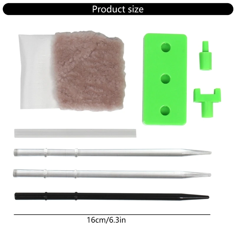 Electrostatic Friction Rod Kits Physics Experiment Tool Stem Toy Friction Electrification Experiment Set for Students F19E