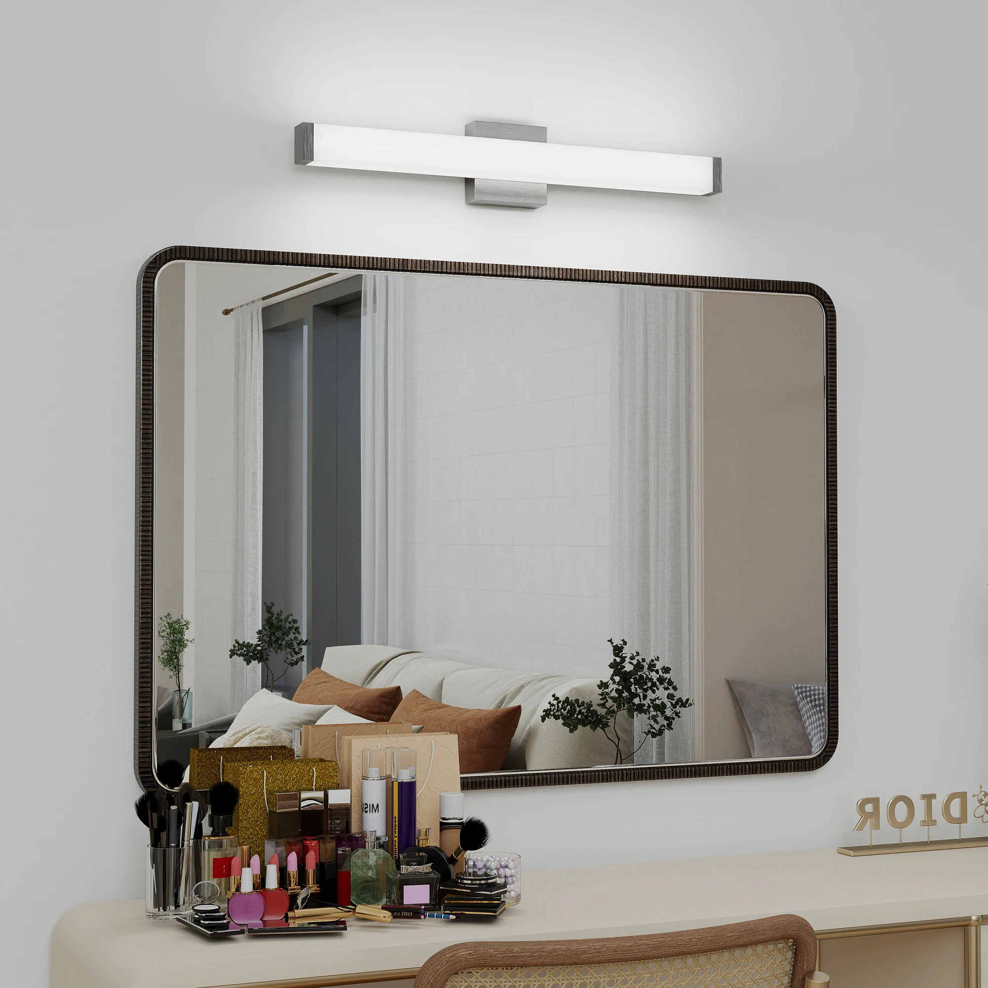 L002016-L630-W1B/C Modern Style Mirror Front Light, Energy-Saving, Waterproof, Rust-Proof, Electrical Safety Certified, Suitable for Bathroom Vanity, Led Light Source, Dimmable, Simple Design