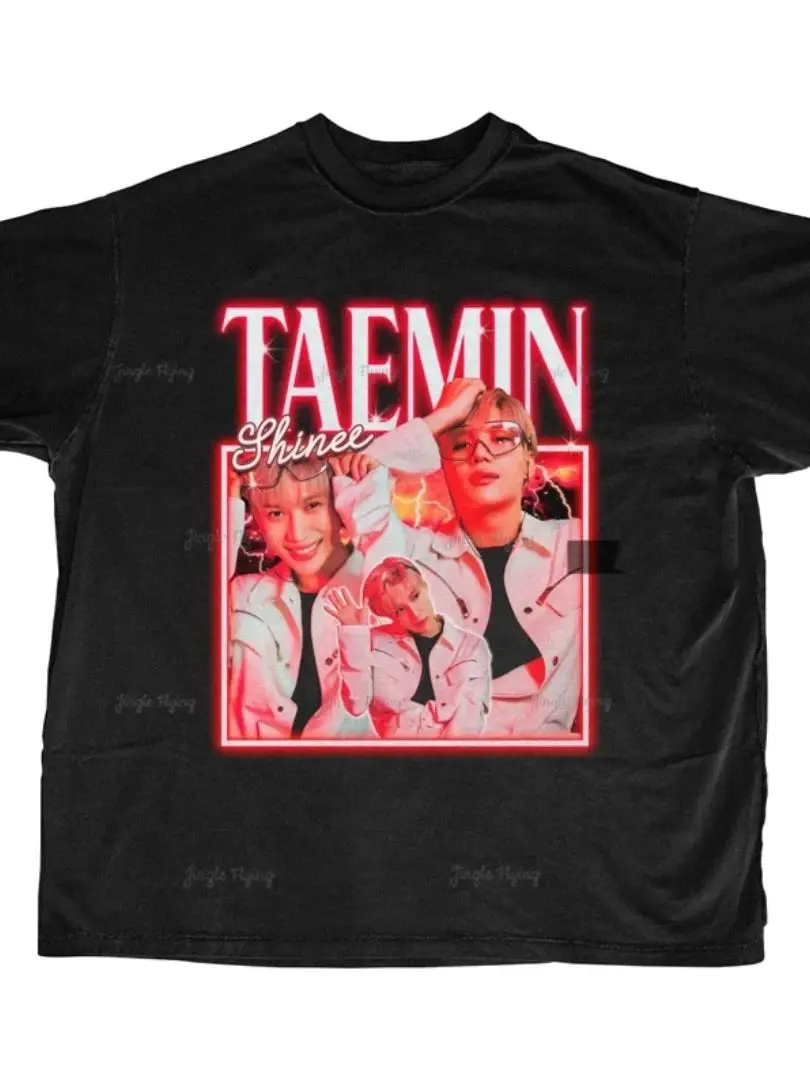 Shinee Taemin Retro Classic Tee Kpop T-Shirt Kpop Gift For Him Or Her Retro Tee Homage Bootleg Shirt