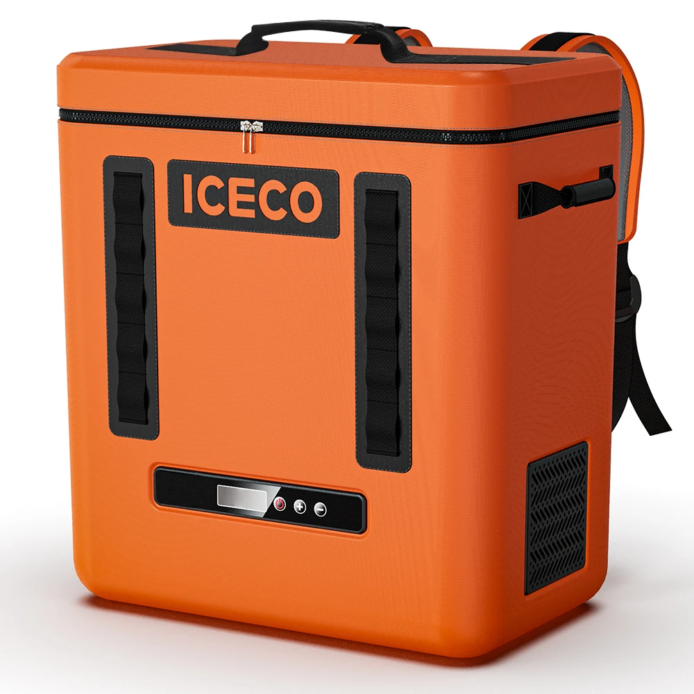 ICECO QCD13 Electric Battery-Powered 13L Portable Compressor Car Refrigerator Lightweight Outdoor Mini Fridge LCD Touch Screen
