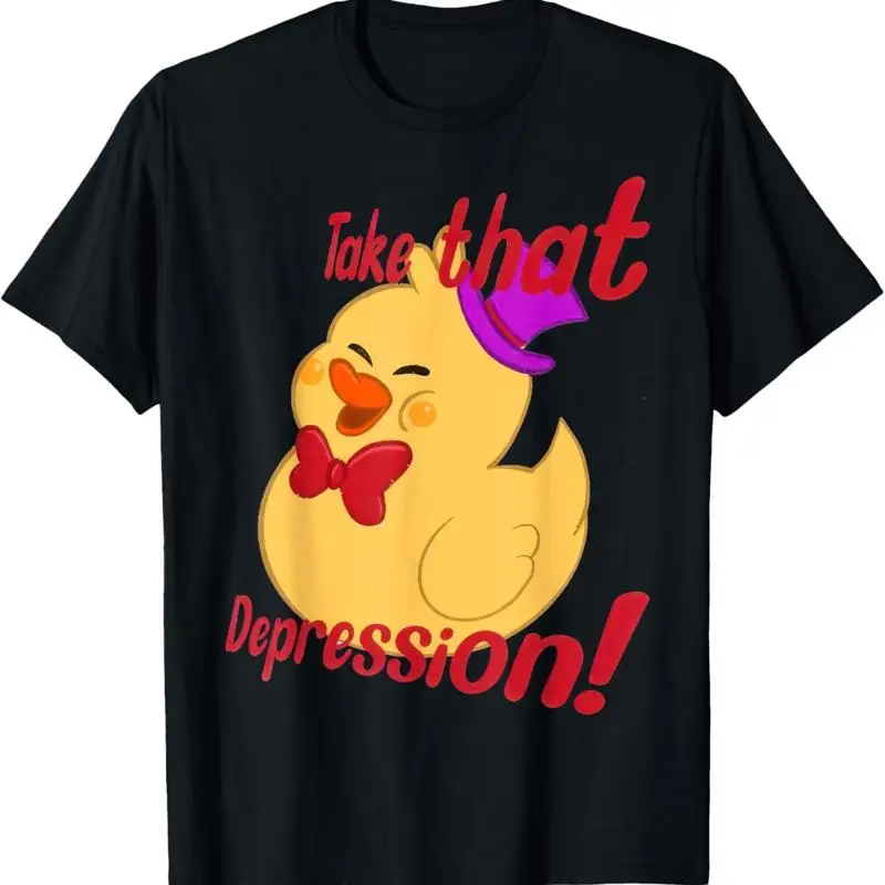 

Винтажная футболка в стиле ретро Take That Depression Duck Lucifer