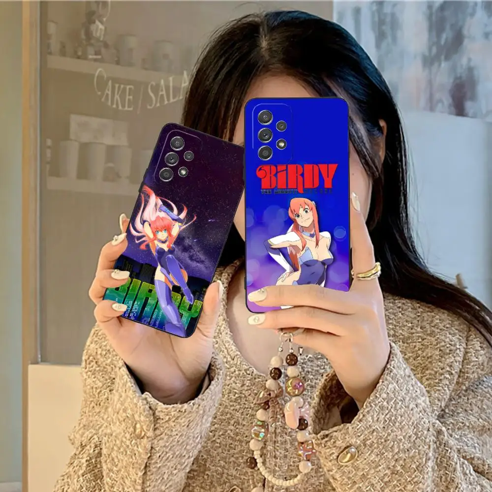 Anime Birdy Mighty Mobile Phone Case for Samsung Galaxy M55 54 42 35 34 33 32 23 22 15 14 13 12 F55 5G Colorful Cover Smartphone
