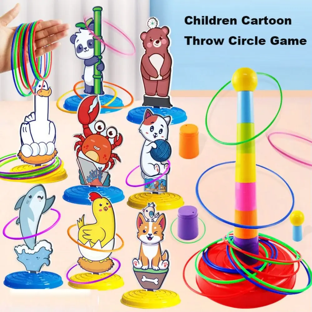 Leuke Indoor Outdoor Kinderen Gooi Cirkel Spel Cartoon Plastic Beentje Gestapeld Speelgoed Vroege Onderwijs Gift 9 Stijlen