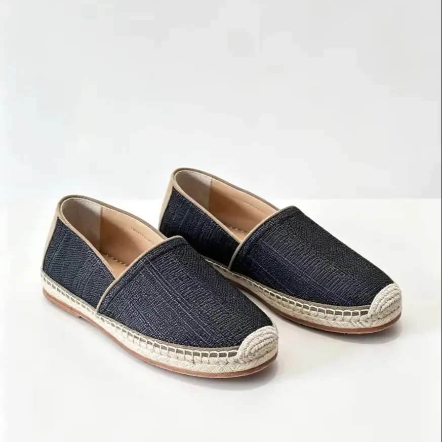 New Popular Men's And Women's Genuine Leather Woven Shoes Breathable Vacation Beach Casual Shoes Flat Shoes