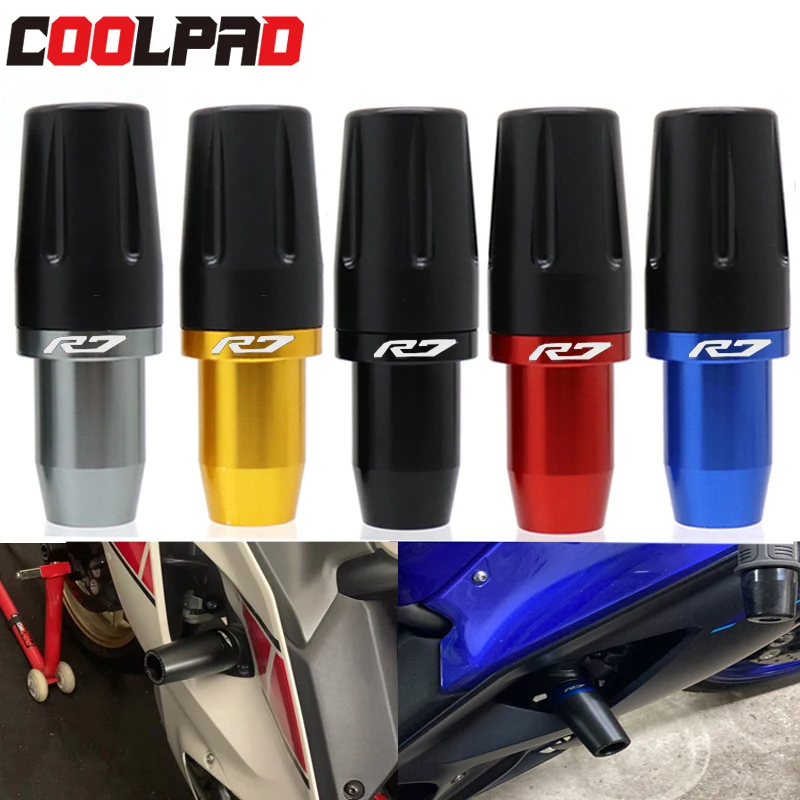 Falling Protection Bobbins Pad para Yamaha, Frame Slider Crash Protector, Acessórios de Motocicleta, YZF-R7, YZF-R7, YZF-R7, 2021-2023, 2021-2023