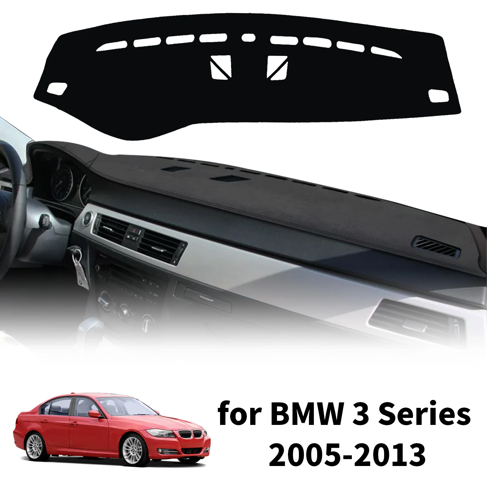 bmw-3-シリーズ-e90-e91-e92-e93-ワゴン-2005-2013-車のダッシュボードサンシェード滑り止めプロテクターダッシュマットインテリアパッドアクセサリー