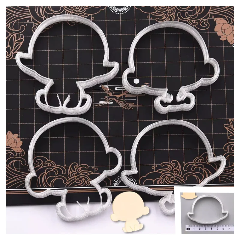 Pottery Plastic Cutting Molds Handmade DIY Ultra-light Clay Resin Clay Creating Cartoon Character Bodies Clay Cutting Molds