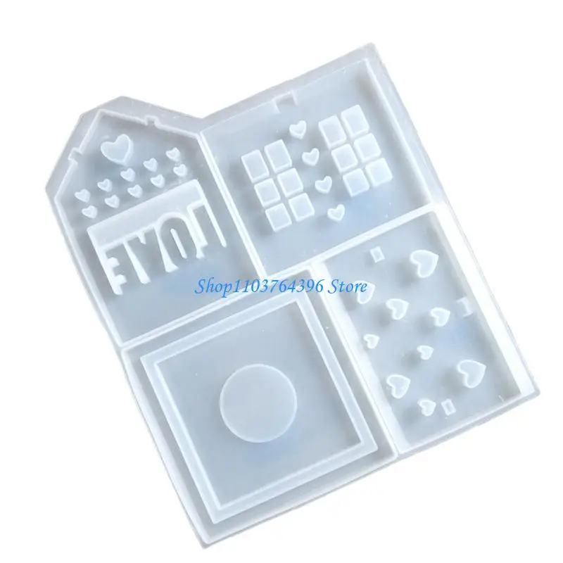 

G7NC Практическая силиконовая форма для создания Heart House Silicone Silicone Night Light Flom для поделок и нежных
