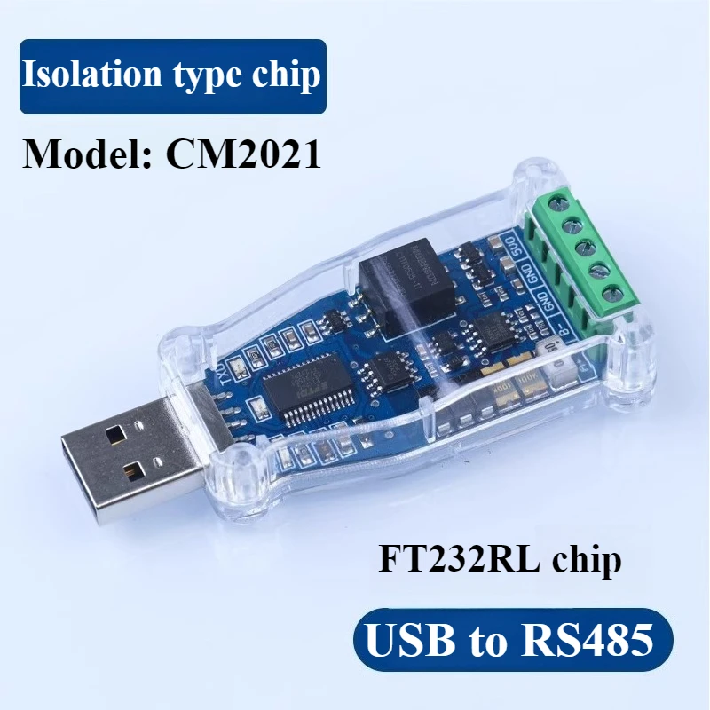 V2.0 Standard Industrial USB Converter, USB to RS485/RS232 Upgrade RS-485 Compatibility Connector Board