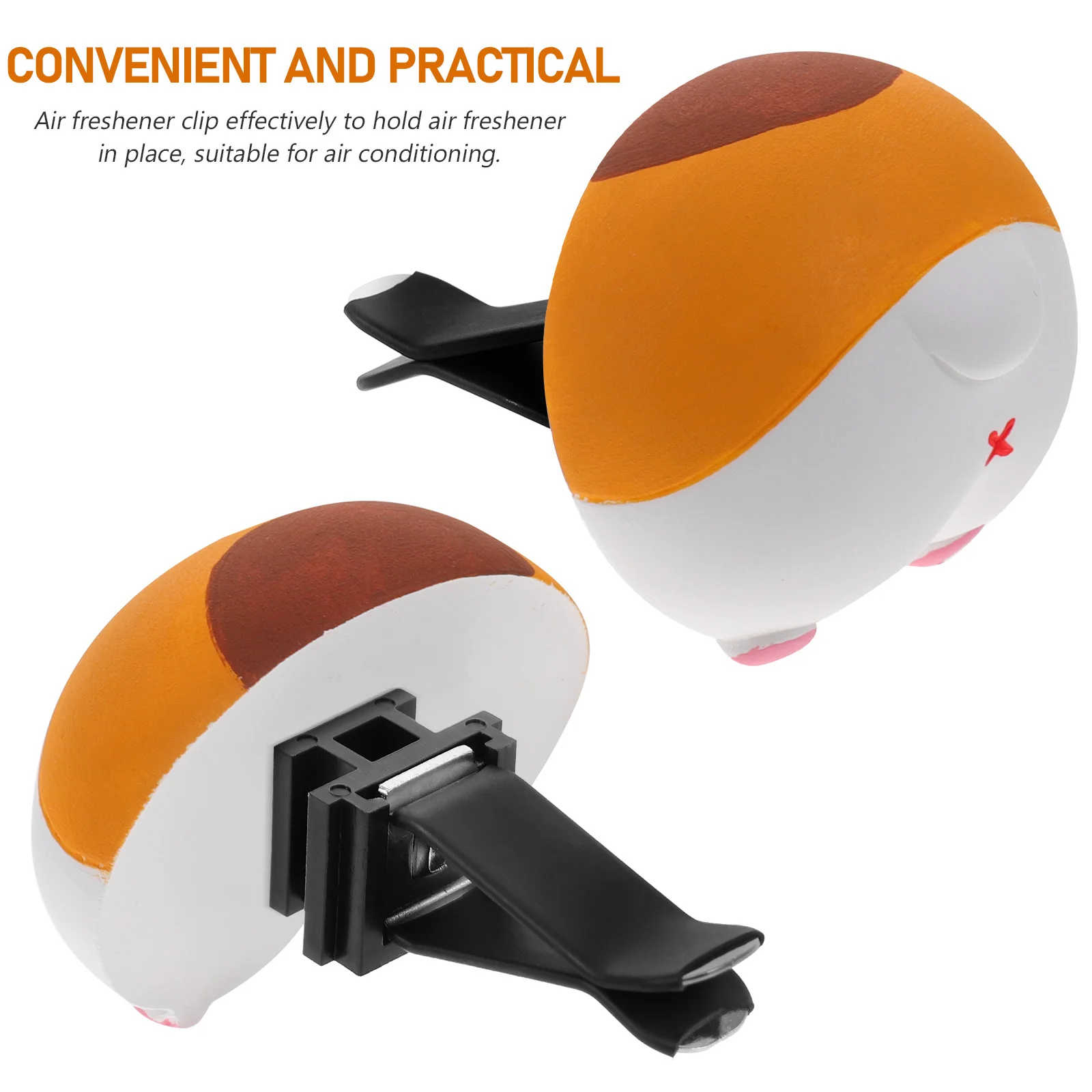 

20pcs Car Perfume Clips Square Head Air Freshener Vent Clips Black White Car Accessories Aromatherapy Home Office Use