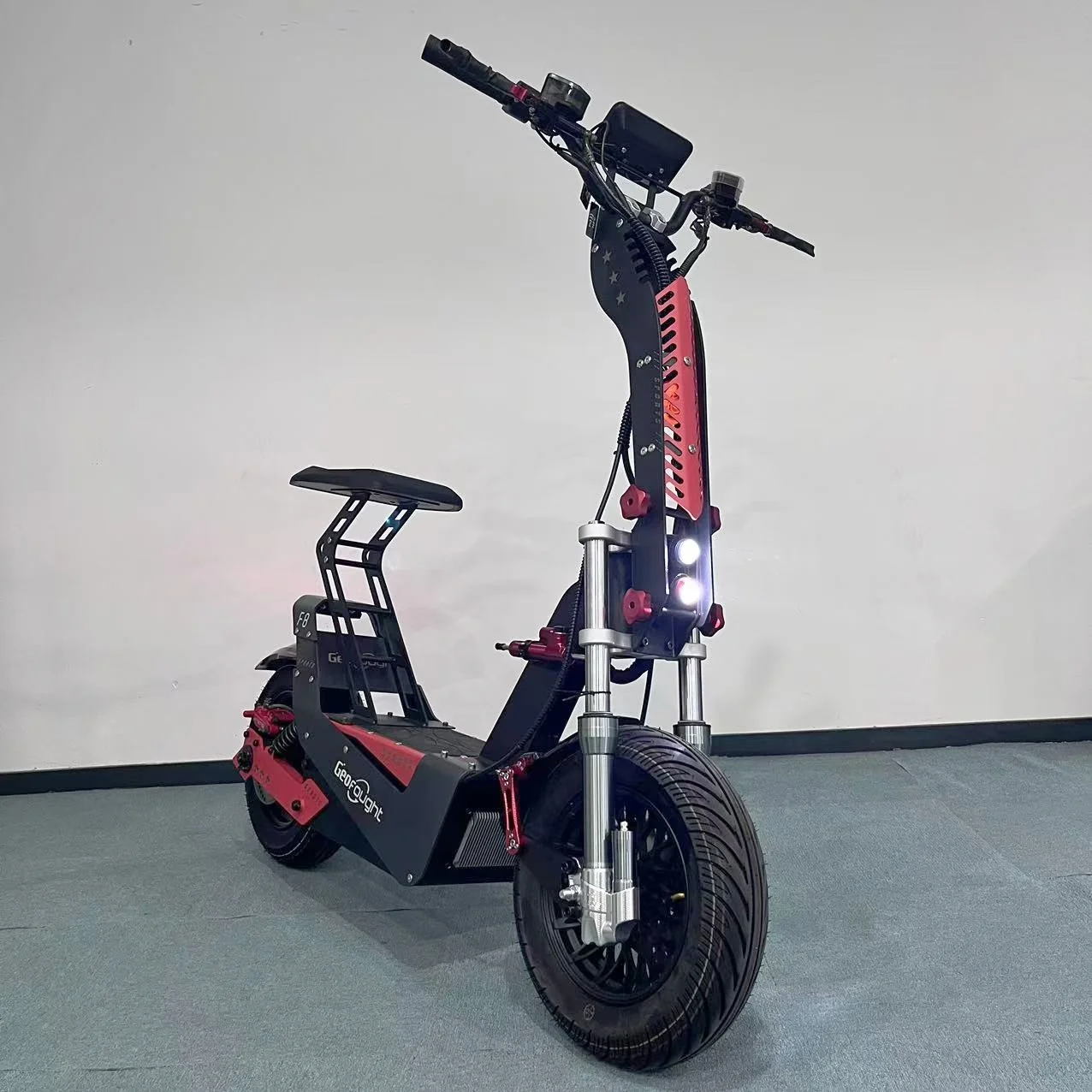 Geofought F8 سرعة سريعة 80-90MPH 120-140KMH سكوتر كهربائي 72 فولت 15000 واط سباق المحرك 180A تحكم قوي E سكوتر الكبار #3