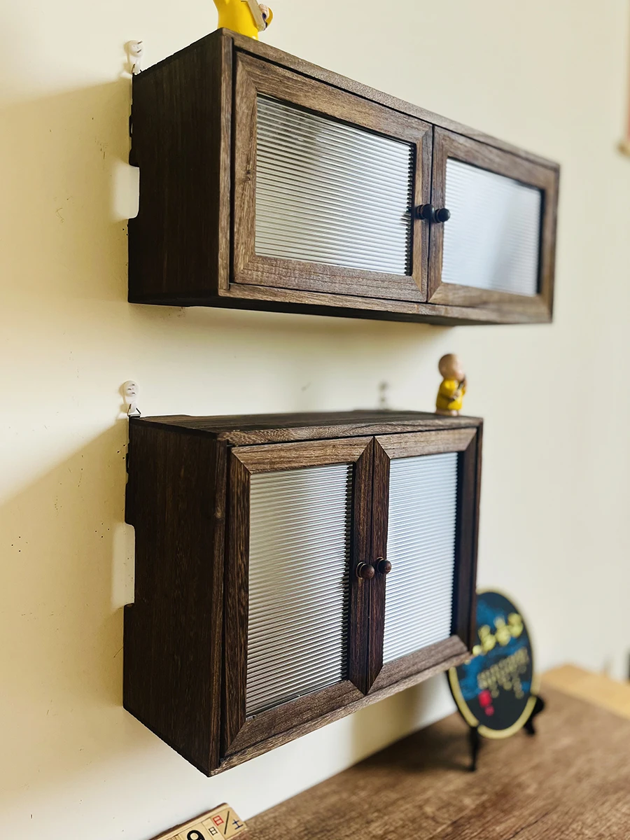  Wood Wall-Mounted Decorative Box Wifi Router Optical apult Placement Stand No Punching Broadband Set-Top Box