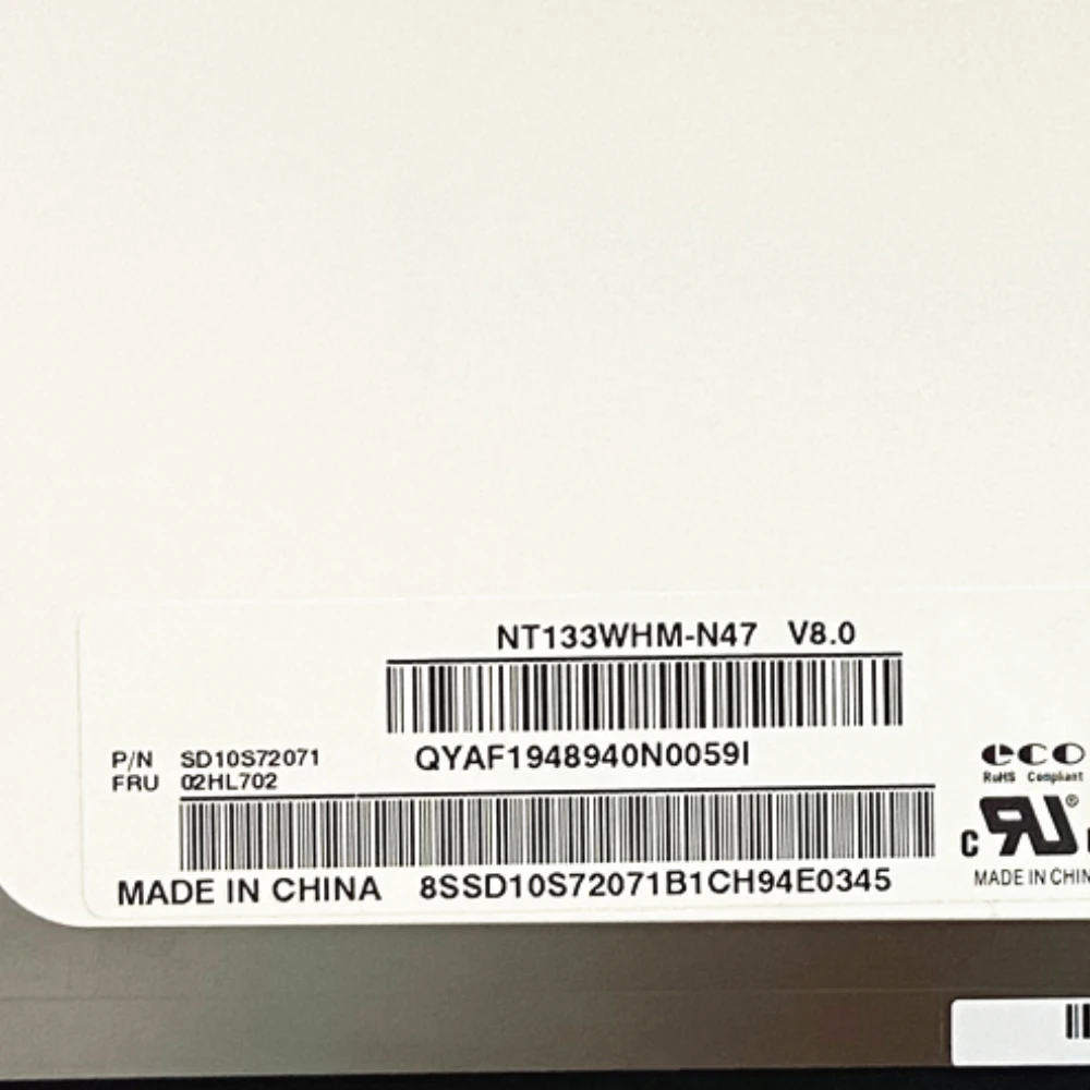 

NT133WHM-N47 подходит для B133XTN03.0 B133XTN03.3 M133NWR9 R1 N133BGA-EA2 EDP 30 PIN